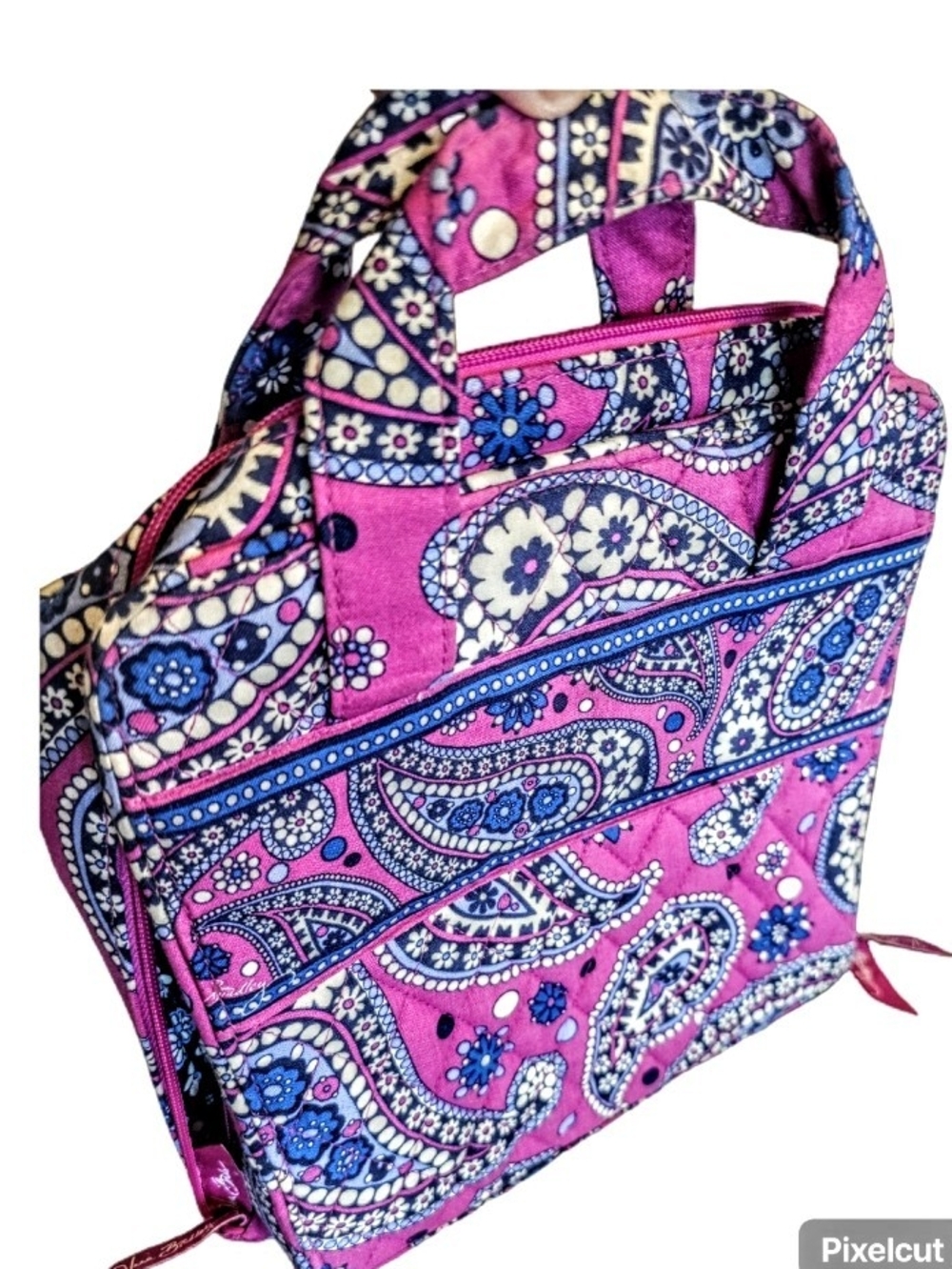 Vera Bradley Boysenberry Tech Case Travel Cord Makeup Organizer